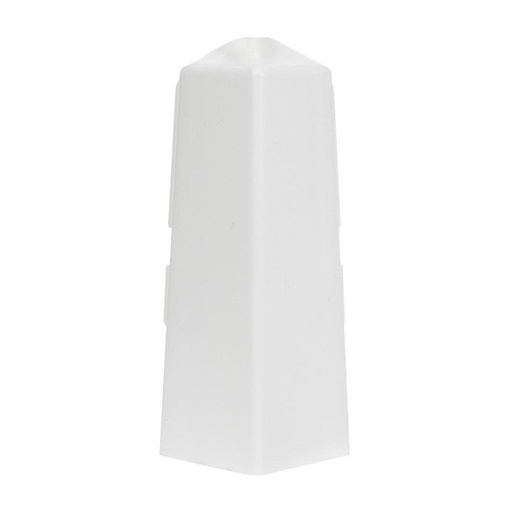 [P009228] Colț exterior PVC plintă, NG 80 alb
