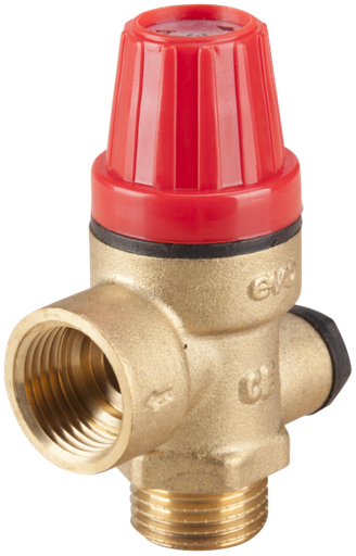 [P007736] Supapă de siguranță conexiune manometru 1/2” fe-1/4'' fi 3 bar
