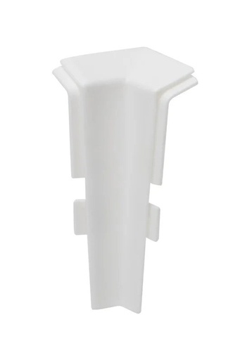 [P009238] Colț interior  PVC plintă, NG 80 alb