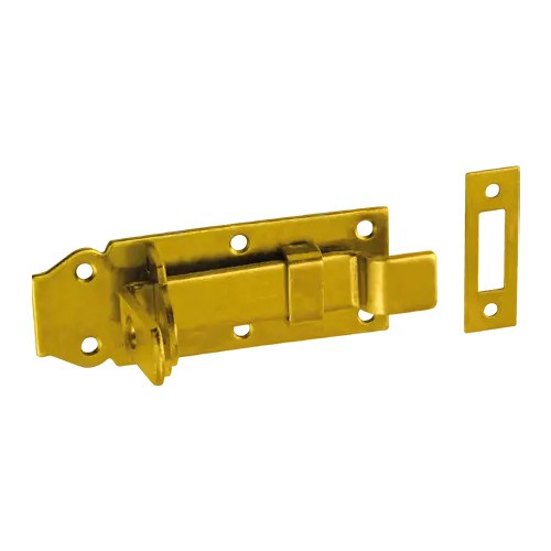 [P005300] Zăvor poartă cu închidere lacăt, tijă curbată 140x55x5,0 mm