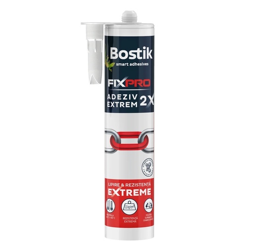 [P003806] Adeziv universal Bostik Extrem hibrid 2X FIXPRO alb, 290 ml