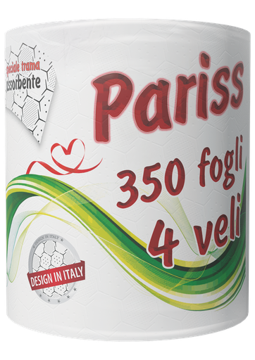 [DKMT4SMBM] Prosoape de hârtie Pariss monorolă, 350 foi, 4 straturi