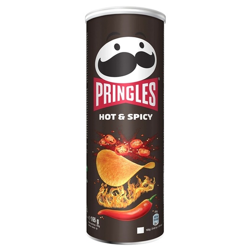 [P010191] Chips PRINGLES Hot&spicy, picante si condimentate, 165 gr