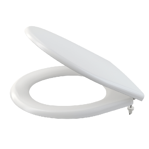 [P004633] Capac WC universal cu închidere lentă A604 duroplast alb, 37x44,5 cm