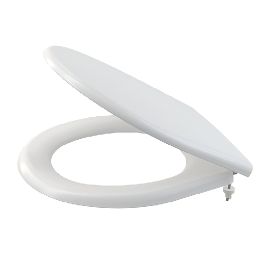 [P004633] Capac WC universal cu închidere lentă A604 duroplast alb, 37x44.5 cm