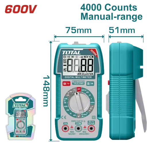 [P010757] Multimetru digital Total TMT536002