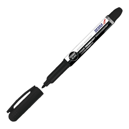 [P009326] Marker industrial negru, vârf 1mm, 2 buc/set