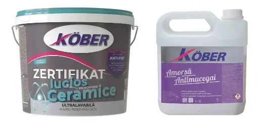 [P007488] Vopsea ultralavabilă lucios albă Zertifikat cu microsfere ceramice, interior/exterior, 15 l +1 amorsă 3 l gratis