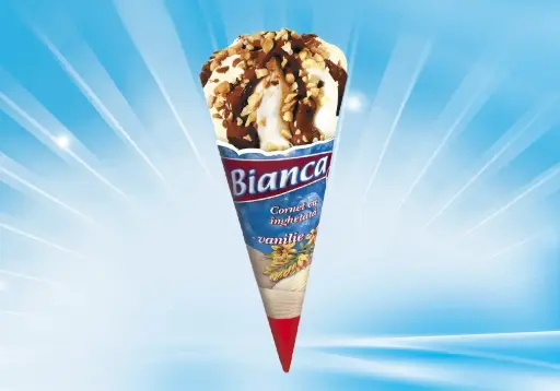 Înghețată cornet Bianca Ice Dyp, 130 ml