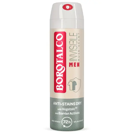 [P010791] Antiperspirant BOROTALCO Men Invisible, spray, 150 ml