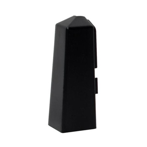 [P009203] Colț exterior PVC plintă, NG 80 negru