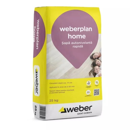 [P005097] Șapă autonivelantă rapidă Weberplan home, 25 kg