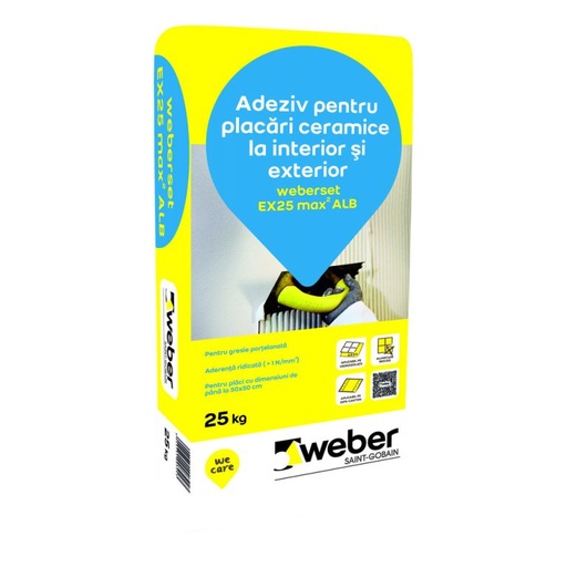 [P007687] Weber set EX25 max 2 alb 25 kg/sac