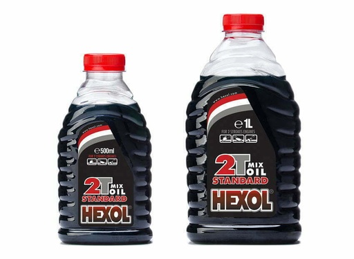 [P000071] Ulei amestec pentru motor în 2 timpi Hexol, roşu, 1 l