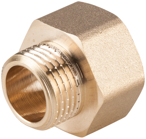 [P000141] Prelungire hexagonală redusă din alamă 1/2''x3/8” fi/fe