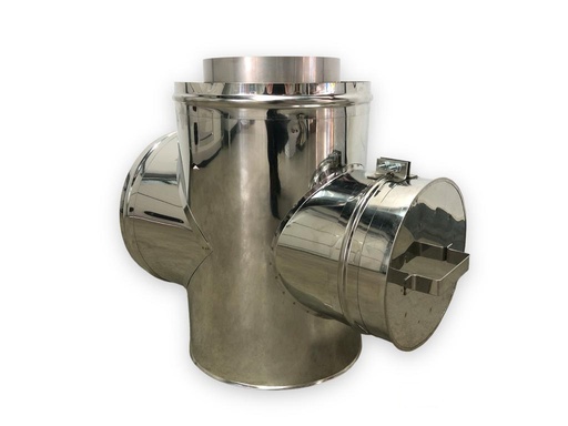 [P000172] Teu Inox 90 DP izolat, usita vizitare D. 200 mm