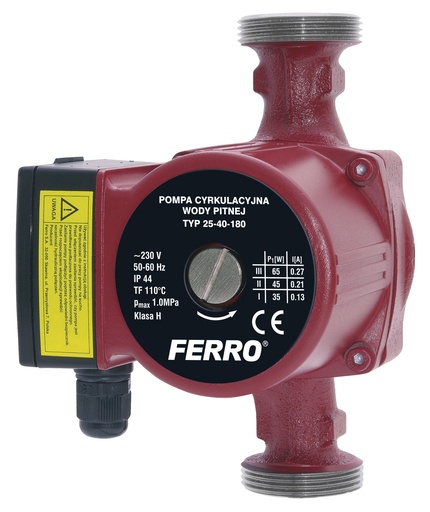 [P000223] Pompa de recirculare FERRO 25-40 180 mm 0201W