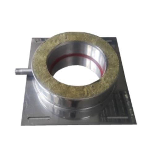 [P000390] Capac condensaţie DP fi bază din inox evacuare laterală, 160 mm