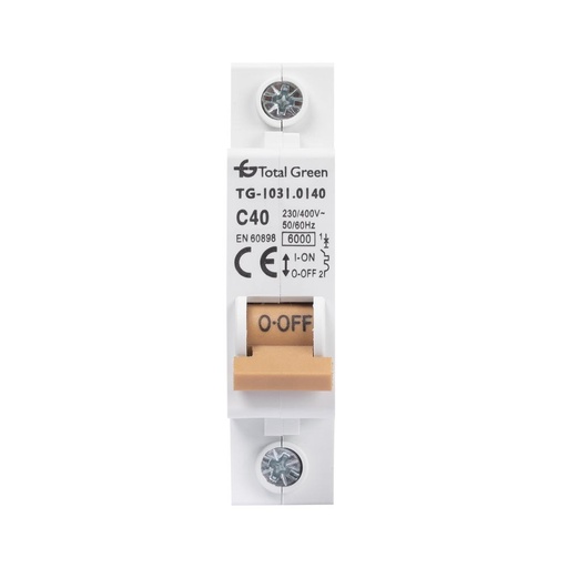 [P000433] Disjunctor electric modular Total Green 1P 40A 6kA, curbă C