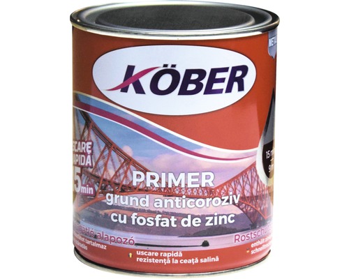 [P000456] Grund anticoroziv pentru metal Kober Primer roșu oxid, 0.75 l
