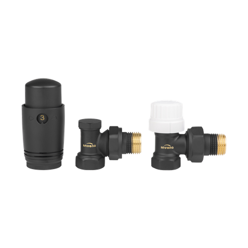 [P000576] Set Robineti set cap termostatic culoare negru D. 1/2"