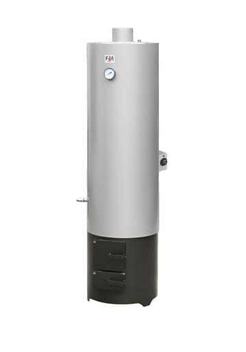 [P000930] Ansamblu boiler otel 120 L, focar economic, usi otel FM, rezistenta electrica 2 kw