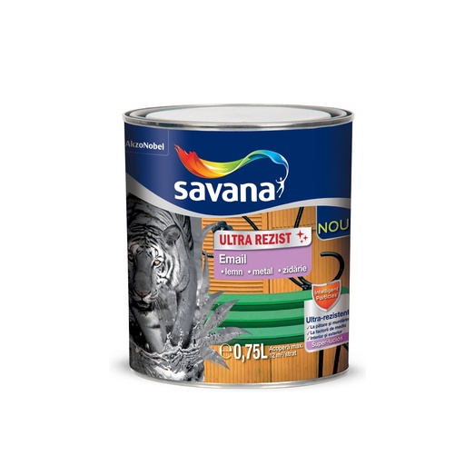 [P000993] Email lemn/metal Savana Ultra Rezist interior/exterior roșu, 0.75 l