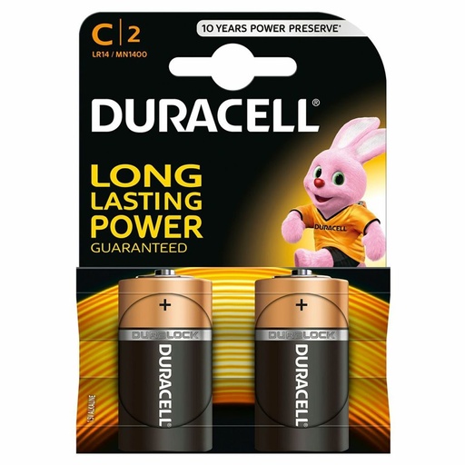 [P001021] Baterii Duracell Basic C/LR14, 2 buc