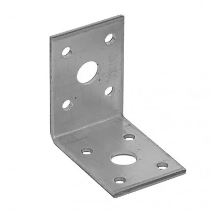 [P001093] Colțar/vinclu din oțel zincat perforat, 50x50x35x2.5 mm