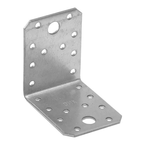 [P001079] Colțar/vinclu din oțel zincat perforat, 70x70x55x2.5 mm