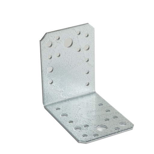 [P001105] Colțar/vinclu din oțel zincat perforat, 90x90x65x2.5 mm