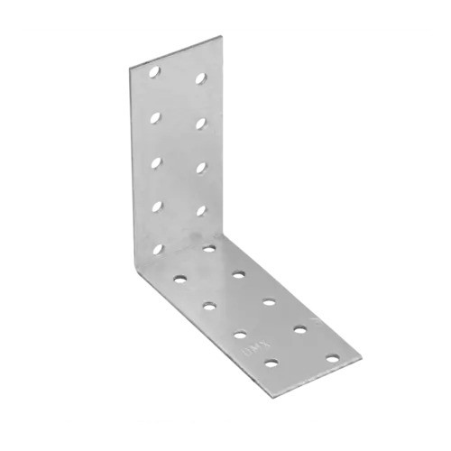 [P001086] Colțar/vinclu din oțel zincat perforat îngust, 90x90x40x2 mm