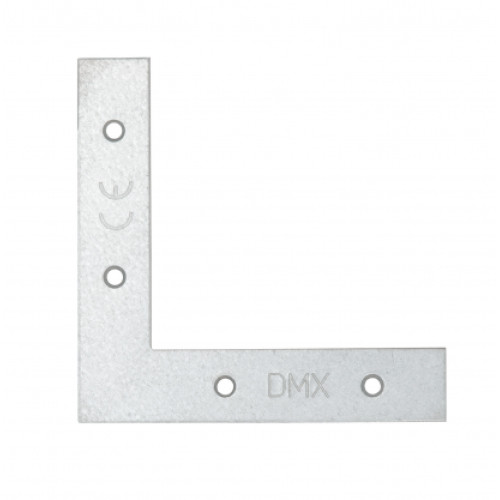 [P001113] Colțar plat pentru ferestre, usi, obloane, 75x75x13x2 mm, zincat alb