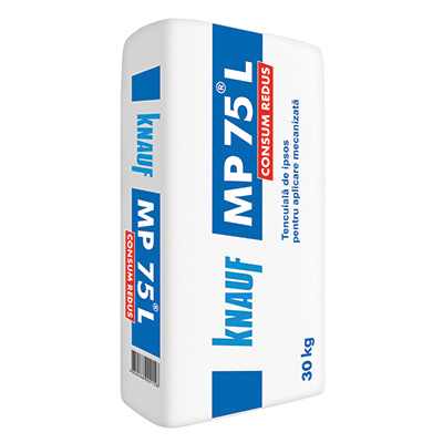 [P001262] Tencuială uşoară de ipsos Knauf MP75L cu aplicare mecanizată, 25 kg
