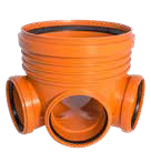 [P001314] Bază cămin Ø 400 mm, 3 intrări și 1 ieșire D 160