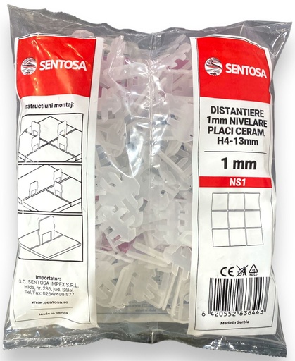[P001481] Clips distanțiere 1 mm profesionale 100 buc/punga 11-20 mm