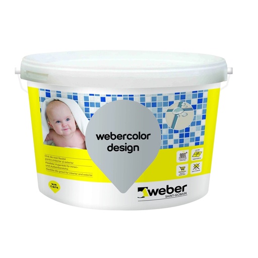 [P001616] Weber color design cement 5 kg/galeata