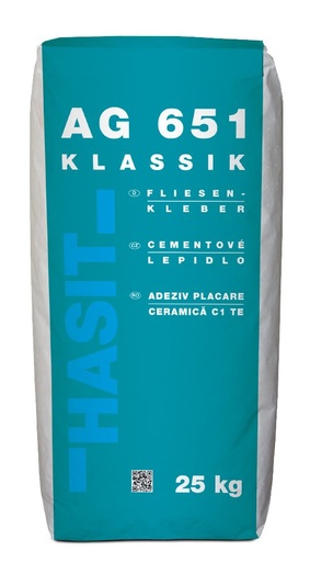 [P001622] HASIT AG 651 CLASSIK Adeziv placi ceramice C1 TE, exterior 25 kg/sac