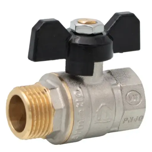 [P001731] Robinet trecere cu sferă și fluture, 3/4” fi-fe, PN 40