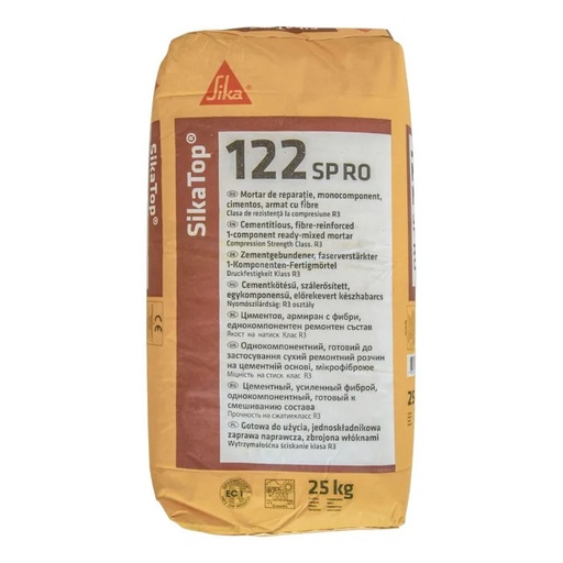 [P001825] SikaTop®-122 SP, mortar pentru reparatii, gri, interior / exterior, 25 kg