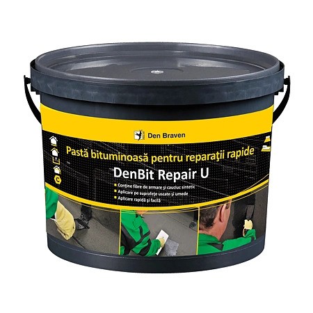[P001847] Pastă bituminoasă Repair U pentru reparaţii rapide, 10 kg