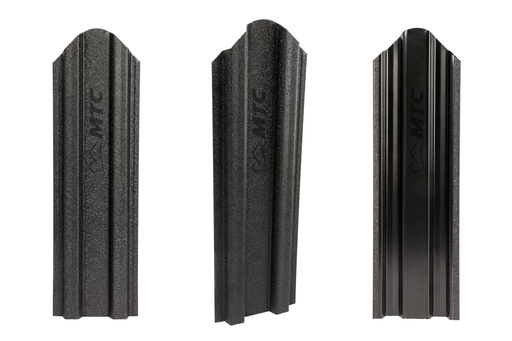 [P001896] Şipcă metalică gard, RAL 9005 negru mat-lucios, 1700x90x0,4 mm