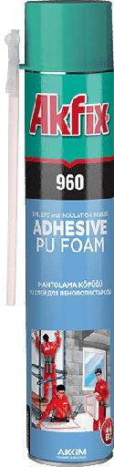 [P001913] Adeziv/Spumă Akfix 960 pentru termosistem EPS si XPS aplicare manuală, 750 ml