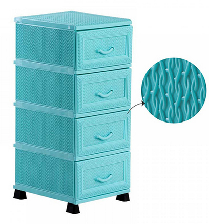 [P001980] Dulap 4 sertare model knit, 37.5x46x91.5 cm