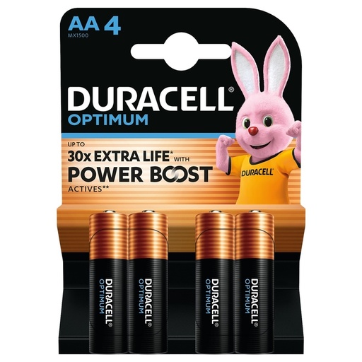 [P002154] Baterii DURACELL Optimum AA, 4 buc