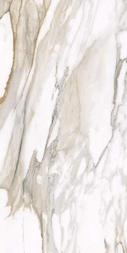 [P002238] Gresie exterior/interior porțelanată glazurată CALACATTA GOLD rectificată, 60x120 cm, 1.44 mp