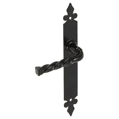 [P002275] Manere din metal, vopsit negru, Lilia fara sild