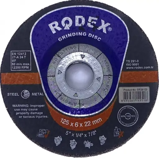 [P002324] Disc polizare Rodex, 125x6x22 mm
