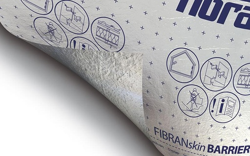[P002450] FIBRANskin BARRIER, folie, plastic si cauciuc, strat de difuzie si control al vaporilor de apa 1,5x50 m