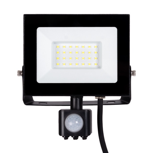 [P009180] Proiector LED Slim cu Senzor 30W, IP65, 2850 lm, 6500K, Negru, Novelite